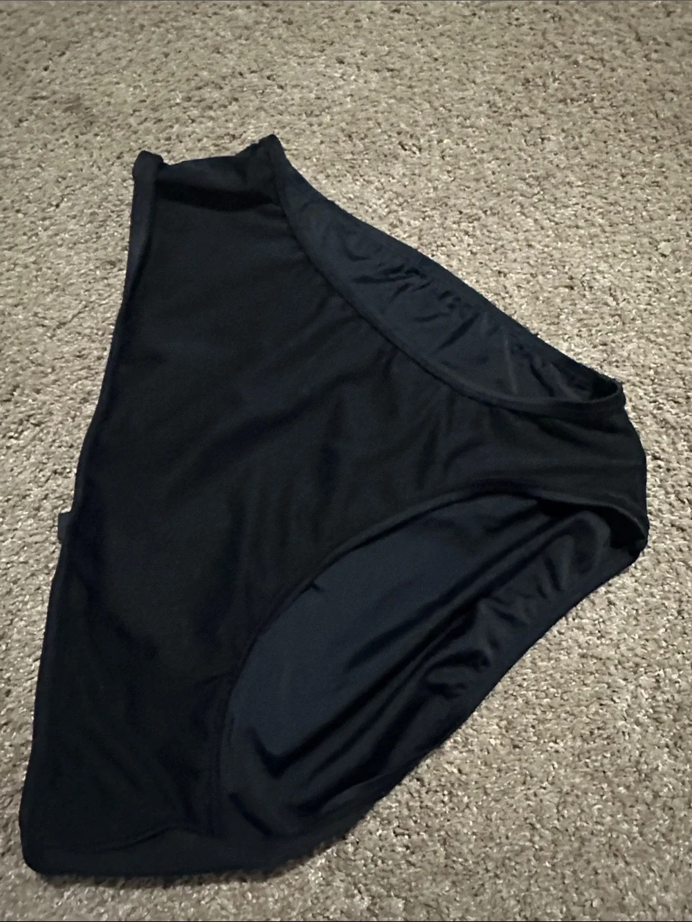 High-Waist Black Swim Bottom